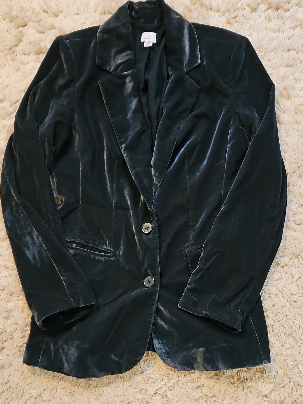 a new day Velvet Blazer Jacket in Deep Teal